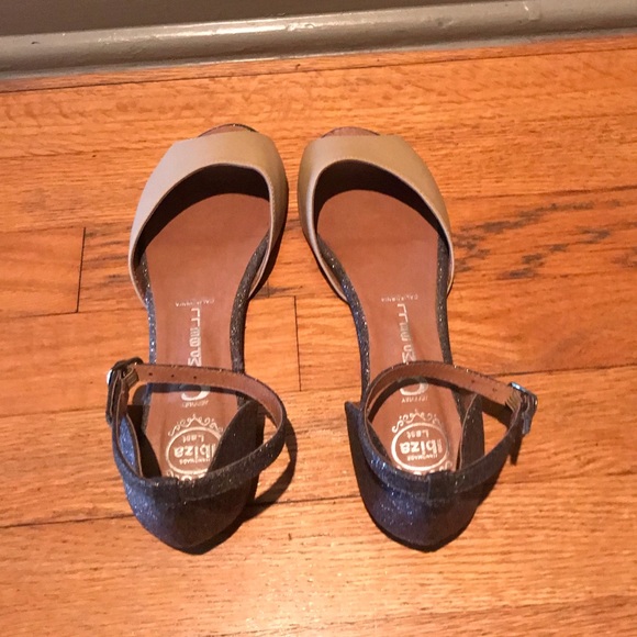 Jeffery Campbell Glitter and Nude Peep Toe Flats - Picture 4 of 10